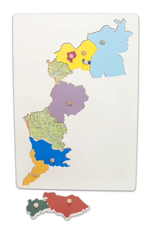 Burgenland Holzpuzzle mit Karte