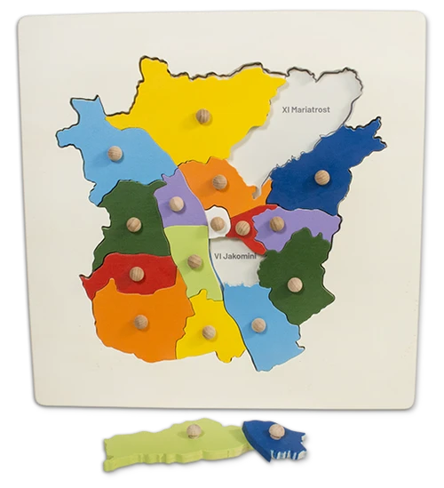 Graz Holzpuzzle mit Karte