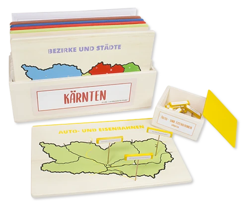 Kärnten Steckkarten aus Holz