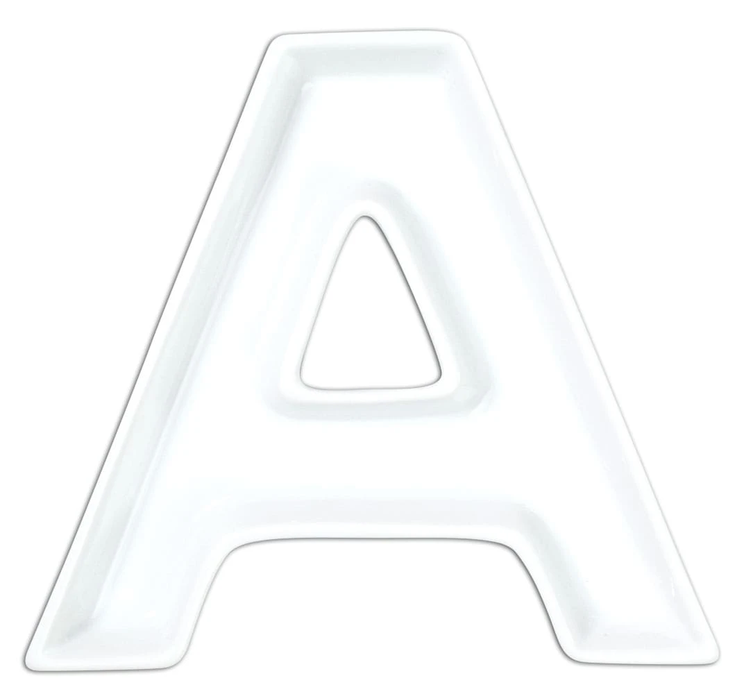 Porzellanbuchstabe A